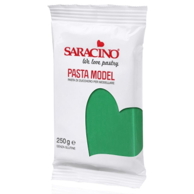 Zielony masa cukrowa do modelowania Green Model Paste 250g - Saracino