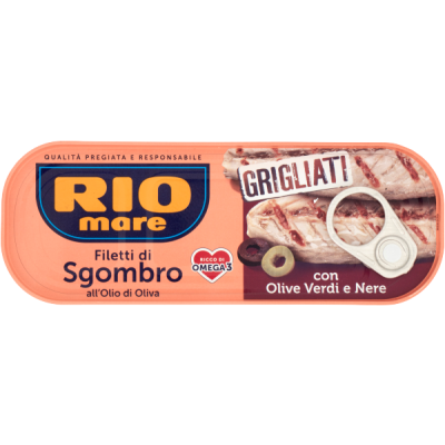 Filetti di sgombro grigliati con olive 120 gr - Riomare