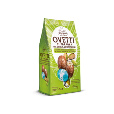 Jajeczka czekoladowe pistacjowe ovetti do faraona 150g - Crispo