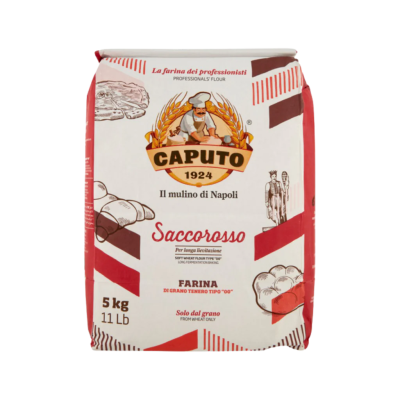 Mąka na pizzę Farina Saccorosso 5 kg - Caputo, Uszkodzone opakowanie, ubytek 1.3kg