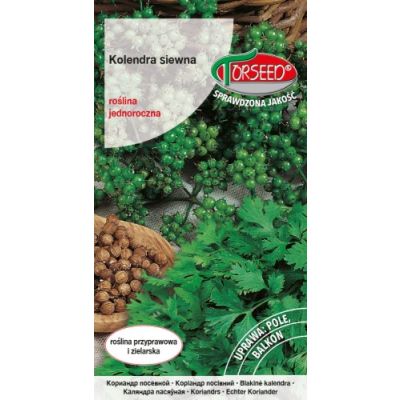Nasiona Kolendra siewna, Coriandrum sativum 2g - Torseed