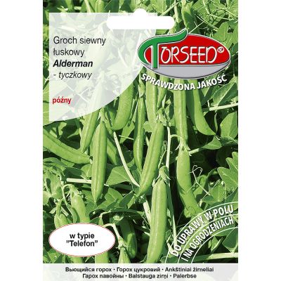 Nasiona Groch siewny łuskowy o nasionach pomarszczonych Alderman 30g - Torseed