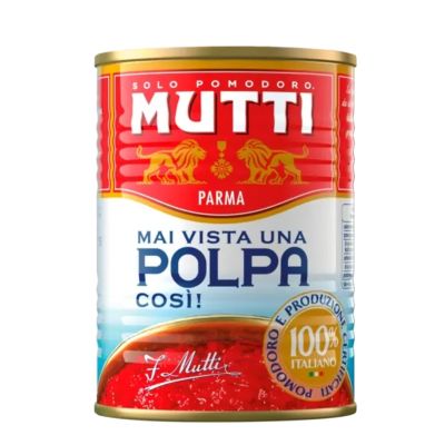 Pulpa pomidorowa 400g - Mutti, opakowanie zgniecione