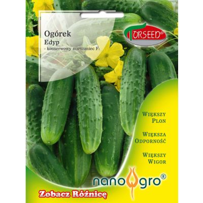 Nasiona Ogórek grunt. konserwowy Edyp F1 NANO-GRO 3g - Torseed