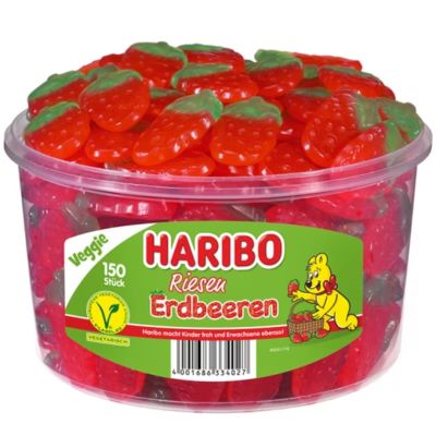 Żelki Riesen Erdbeeren truskawki 150szt  1.35 kg- Haribo