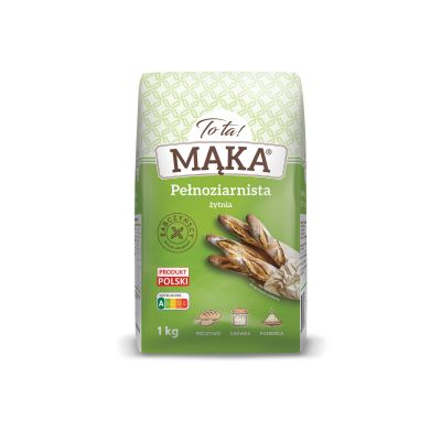 Mąka pełnoziarnista żytnia 1kg - Tota
