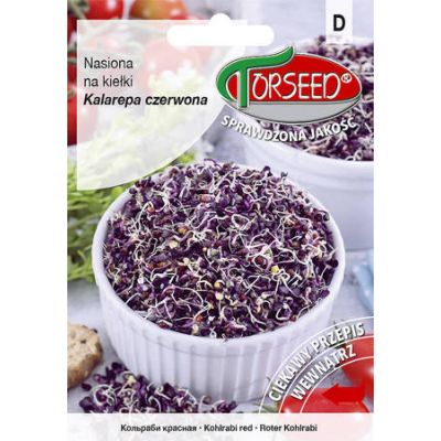 Kalarepa czerwona, nasiona na kiełki 50g - Torseed