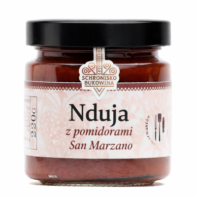 Nduja z pomidorami San Marzano 200g - Schronisko Bukowina