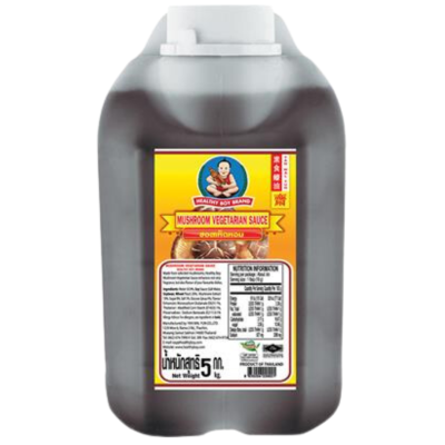 Sos sojowo-grzybowy wegański 5l - Healthy Boy, Uszkodzona etykieta