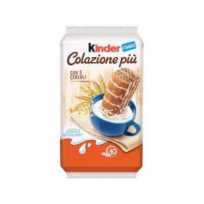 Biszkopty kakaowe Colazione Piu 10x29g - Kinder, Uszkodzone opakowanie, bez ubytku