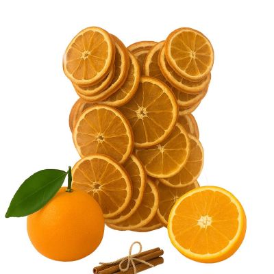 Pomarańcza Suszona Plastry Jadalne Pomarańczy Pachnące i Aromatyczne 500 g Schronisko Bukowina