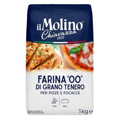Mąka Farina 00 di Grano Tenero per Pizza e Focacce 1 kg - il Molino Chiavazza, Uszkodzone opakowanie, bez ubytku