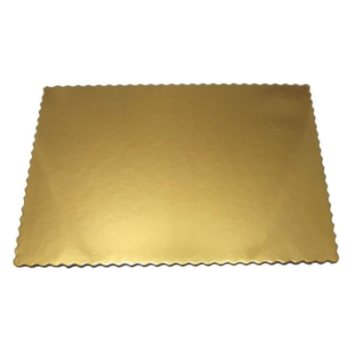 Prostokątny podkład pod tort ciasto 30x40 złoty
