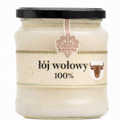 Łój wołowy 420 ml/315 g - Schronisko Bukowina 100%