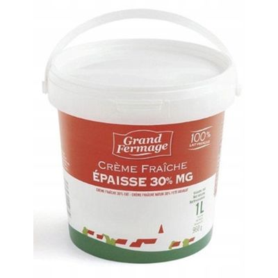  Śmietana 30% Creme Fraiche 1l - Grand Fermage