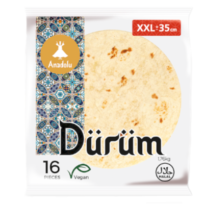 Tortilla Durum 35cm 16szt. 1,5kg - Anadolu