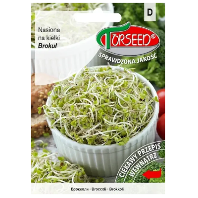 Brokuł, typ Calabrese - grube, mięsiste kiełki 100g - Torseed