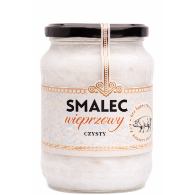 Smalec wieprzowy czysty 570 g/ 720 ml schronisko bukowina
