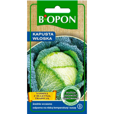 Biopon nasiona kapusta wloska 1 g karbowane liście-Biopon