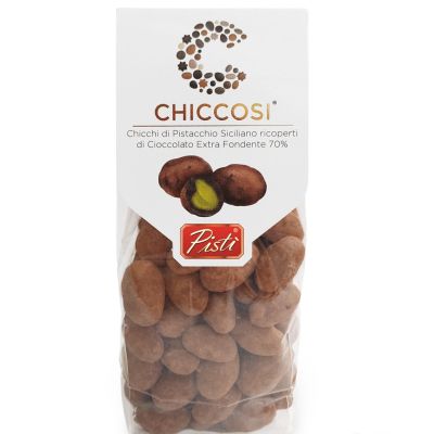 Włoskie pistacje w ciemnej czekoladzie 200g - Pisti