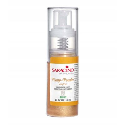 Złoty barwnik spożywczy w sprayu Gold spray powder 10g - Saracino