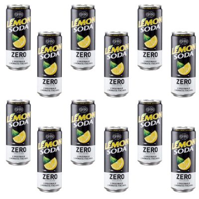 Lemon Soda Zero Fondi Di Crodo napój gazowany bez cukru 12 x 330ml