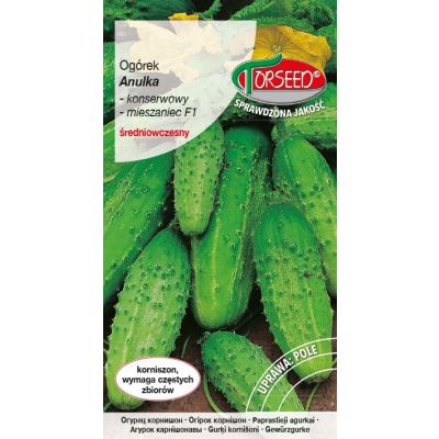 nasiona Ogórek gruntowy korniszonowy, Anulka F1 3g - Torseed