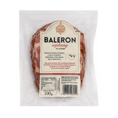 Baleron wędzony w plastrach 100g - Schronisko Bukowina