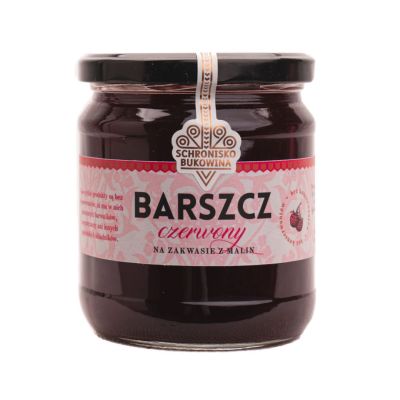 Barszcz czerwony na zakwasie z malin 400ml - Schronisko Bukowina