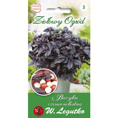 Nasiona Bazylia właściwa czerwona 0.50g - W.Legutko