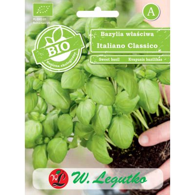 Nasiona Bazylia właściwa BIO Italiano Classic 0.50g - W.Legutko