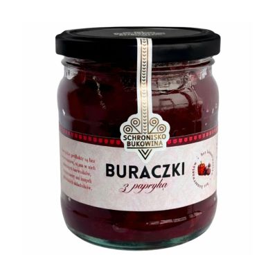 Buraczki z papryką 345g - Schronisko Bukowina