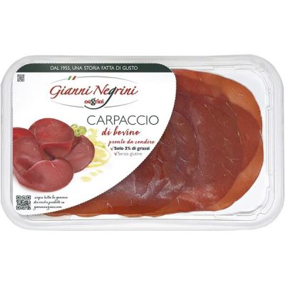 Szynka Carpaccio di bovino 80g - Gianni Negrini
