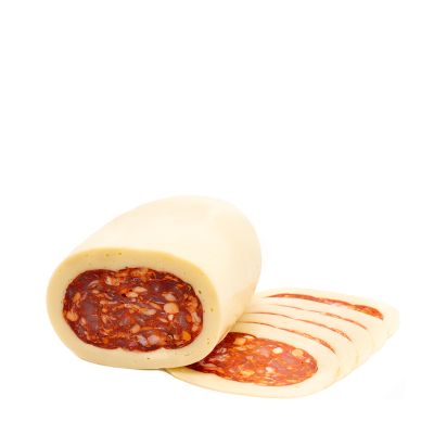 Caciospianata Piccante to włoskie salami pikantne w otoczce z żółtego sera