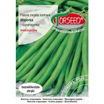 Nasiona Fasola karłowa szparagowa zielonostrąkowa Majorka 30g - Torseed