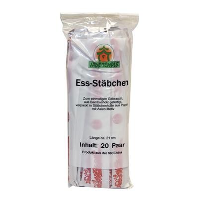 Pałeczki bambusowe 20 par w kopertach Jade Temple
