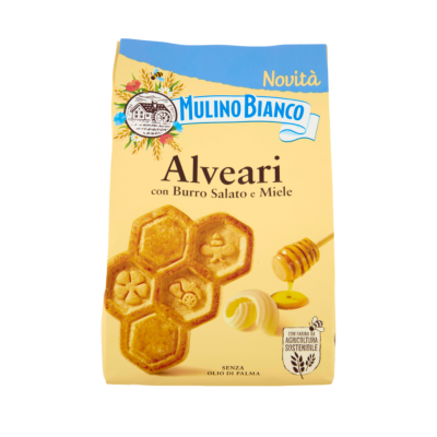 Ciastka kruche z palonym masłem z miodem Alveari 600g - Mulino Bianco