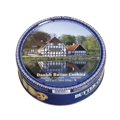 Ciastka maślane duńskie w puszce 454g - Biscotteria
