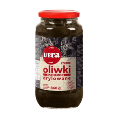 Oliwki czarne drylowane - Vera 860 g