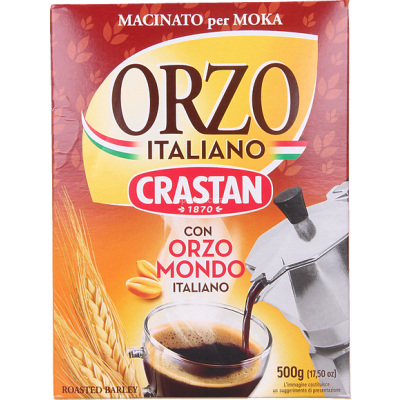Kawa zbożowa mielona Orzo Macinato Moka 500g - Crastan, Uszkodzone opakowanie, bez ubytku