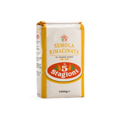 Mąka Semola Rimacinata 1kg - 5 Stagioni, Uszkodzone opakowanie, ubytek 0.02kg