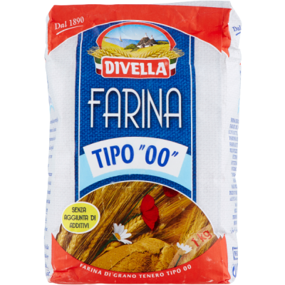 Mąka Farina Tipo 00 1kg - Divella, Uszkodzone opakowanie, ubytek 0.02kg