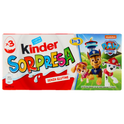 Jajka niespodzianka Psi Patrol Sorpresa Tripack Lui 60g - Kinder