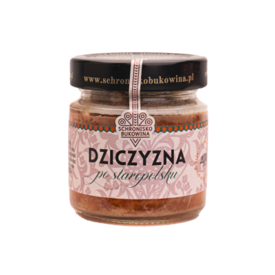 Dziczyzna po staropolsku z galaretką 180g - Schronisko Bukowina
