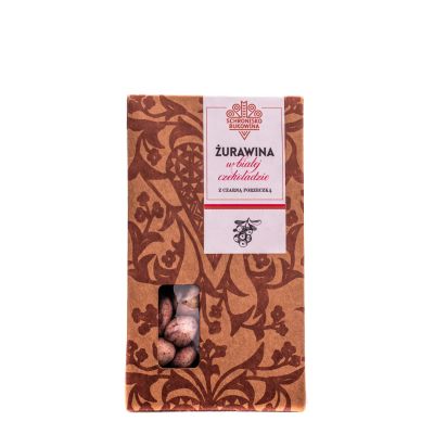 Żurawina w białej czekoladzie z czarną porzeczką 100g - Schronisko Bukowina