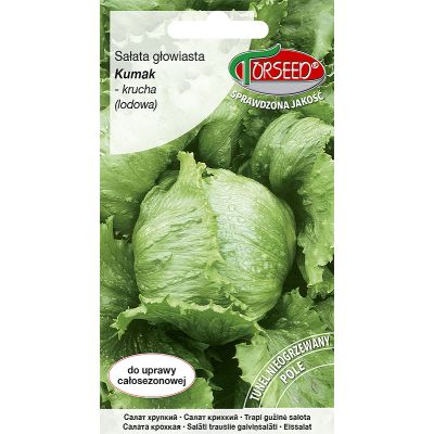 Nasiona Sałata głow krucha (do upr.w tunelu i w polu) Kumak 0,5g - Torseed