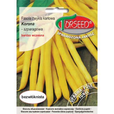 Nasiona Fasola karłowa szparagowa żółtostrąkowa Korona 30g - Torseed