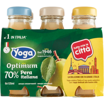Sok Optimum Succo Pera 6x125ml - Yoga