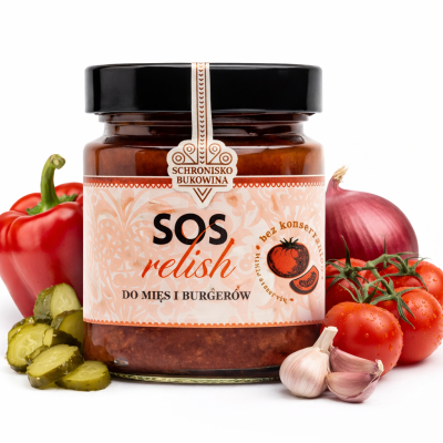 Relish sos do mięs i burgerów 210 g - Schronisko Bukowina