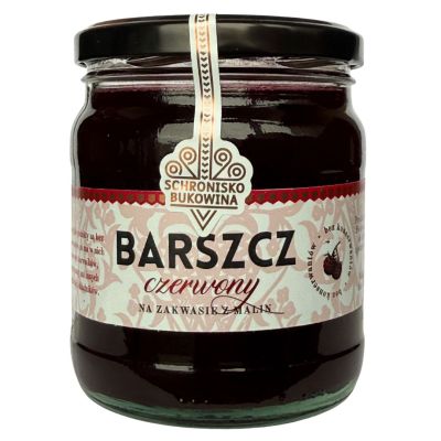 Barszcz czerwony na zakwasie z malin 400ml - Schronisko Bukowina